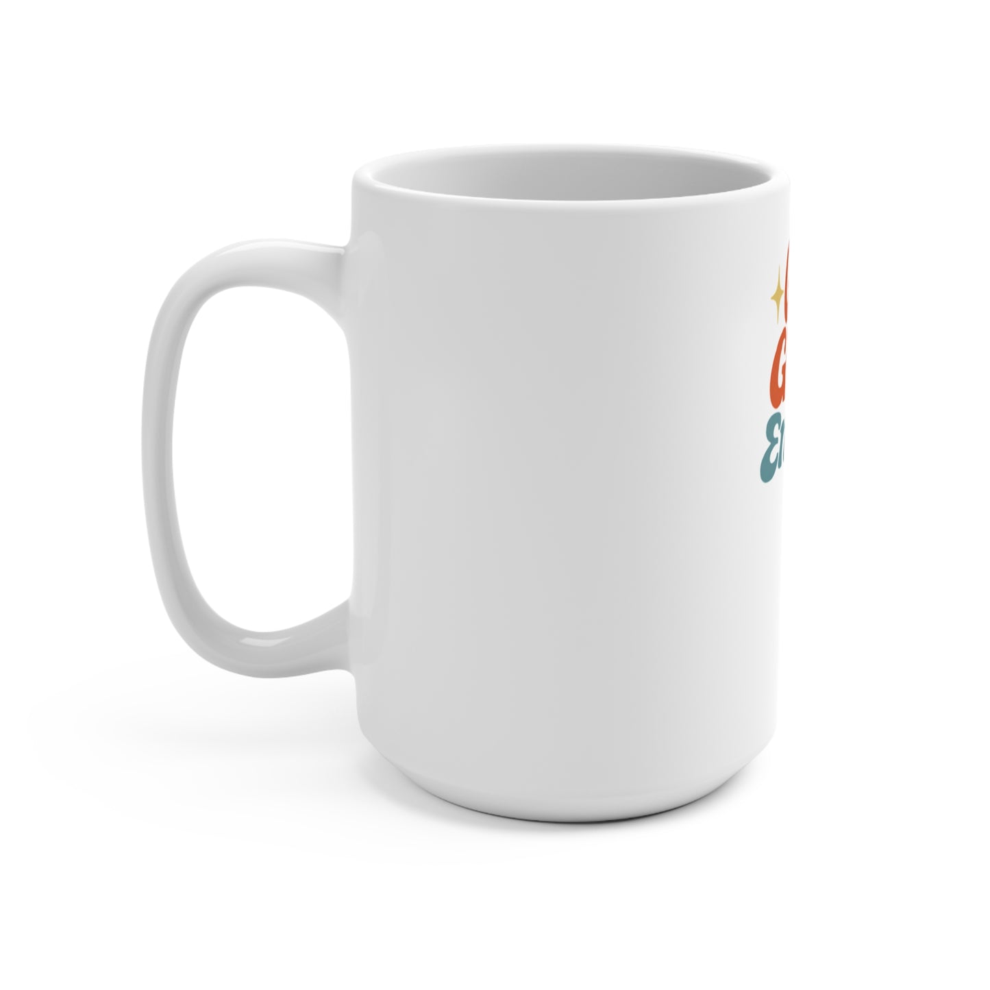 Gift Giver Energy Mug — Retro Holiday Coffee Cup for Gift Lovers