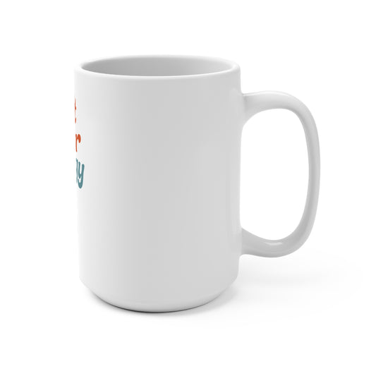 Gift Giver Energy Mug — Retro Holiday Coffee Cup for Gift Lovers